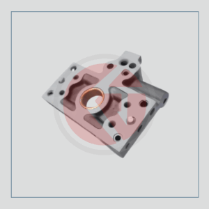 Swaraj large hydraulic pump plate with bush, reference P-281200, part number 5027.