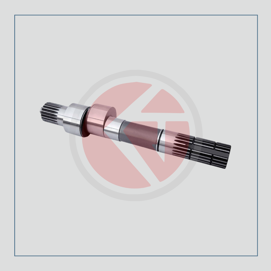 Massey Ferguson 285 21-long spline three groove type hydraulic pump cam shaft, reference 1871781M92, part number 4138.