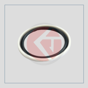 Massey Ferguson 85mm ram cylinder piston ring set with white tefnol and rubber rings, reference 3761477M1, part number 4217.