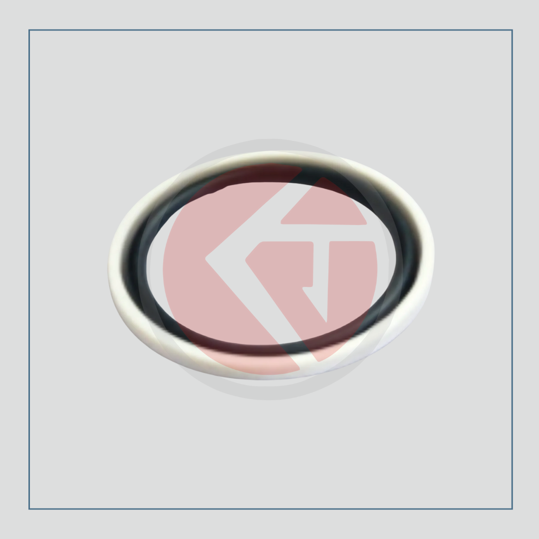 Massey Ferguson 85mm ram cylinder piston ring set with white tefnol and rubber rings, reference 3761477M1, part number 4217.