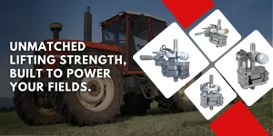Tractor hydraulic lift system with unmatched lifting strength for agricultural fieldwork