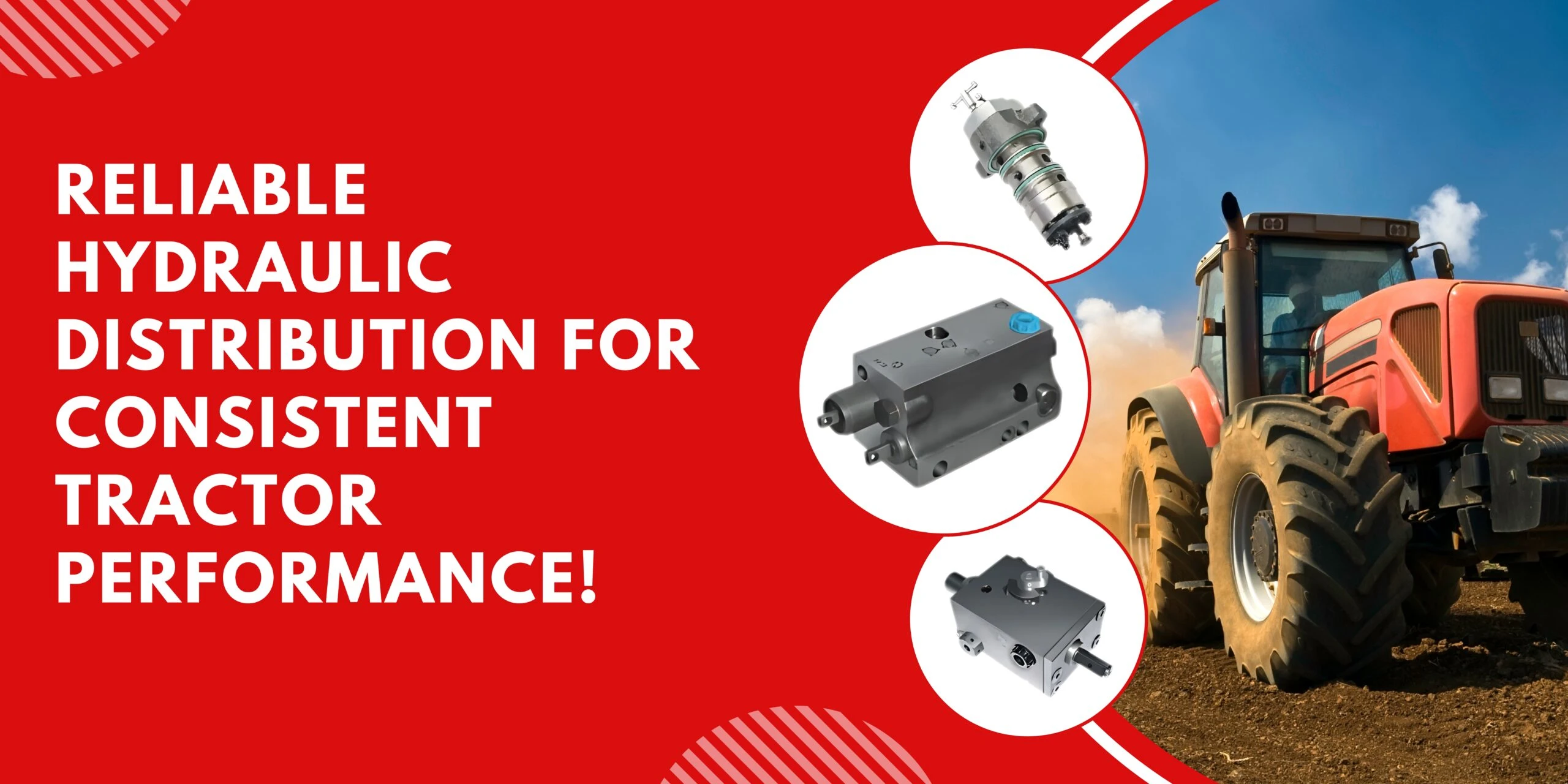 Reliable hydraulic distribution system ensuring consistent performance for tractors