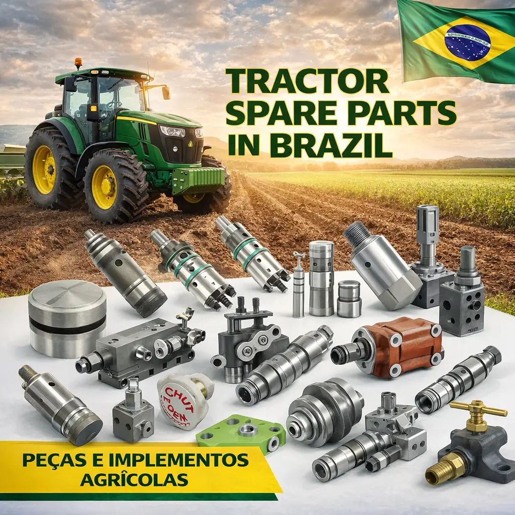 Brazil tractor spare parts for modern farms. Quality Peças e Implementos Agrícolas supplying reliable agricultural parts and implements.