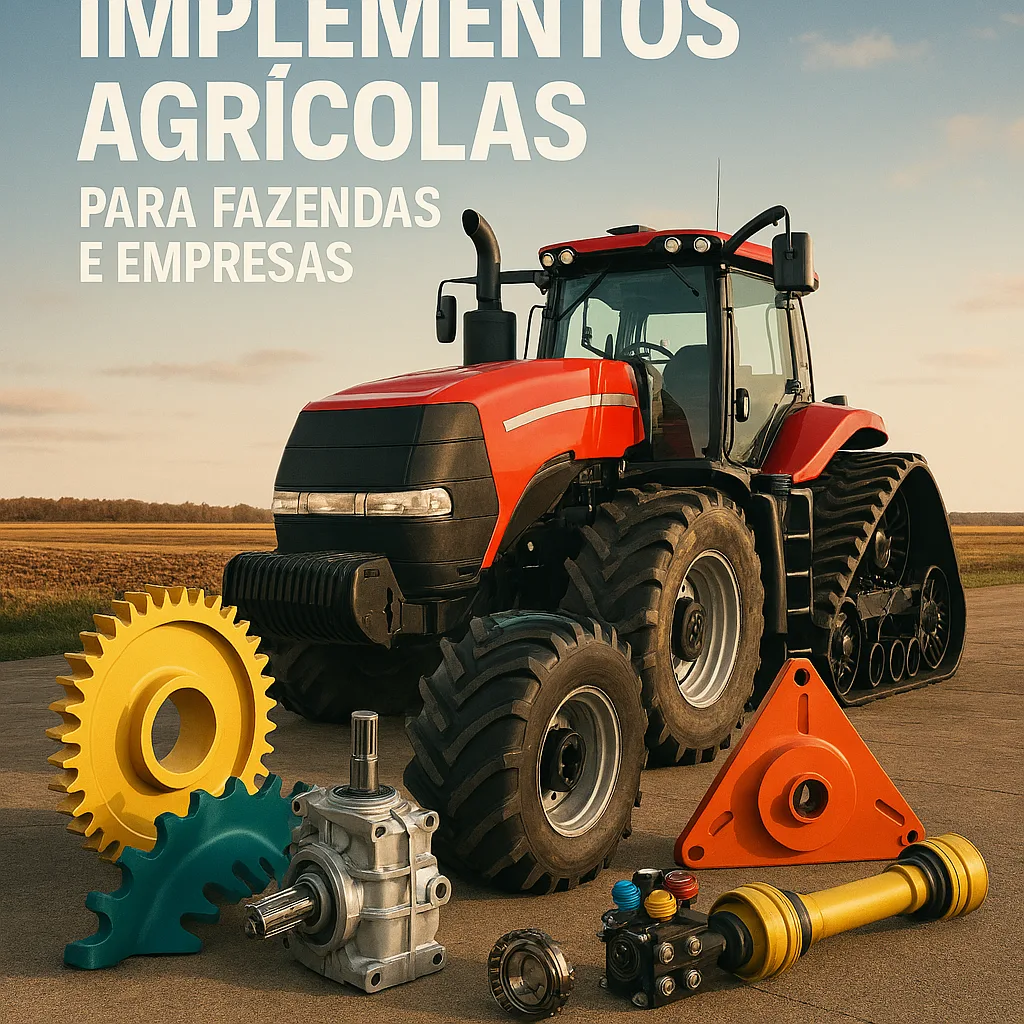 Agricultural implements for farms and businesses from Implementos Agrícolas, supplying quality equipment and parts for modern agriculture in Brazil.