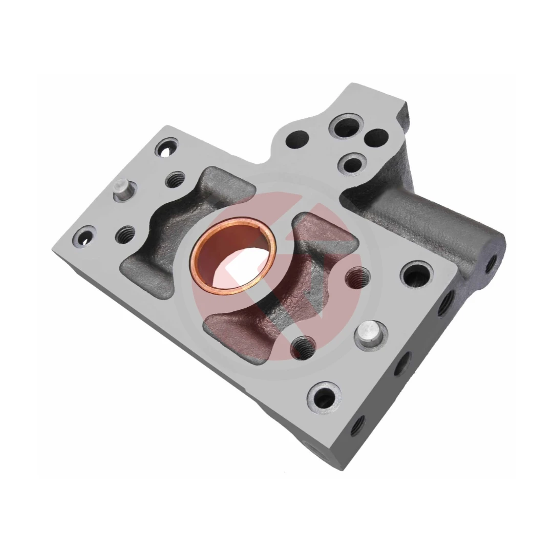 Swaraj large hydraulic pump plate with bush, reference P-281200, part number 5027.