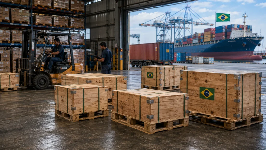 Brazilian Tractor Parts Warehouse at the Port