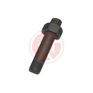 Hyd Ram Cylinder Stud with Nut Small 9/16" UNF x 3" 1667580M1 / 899258M1